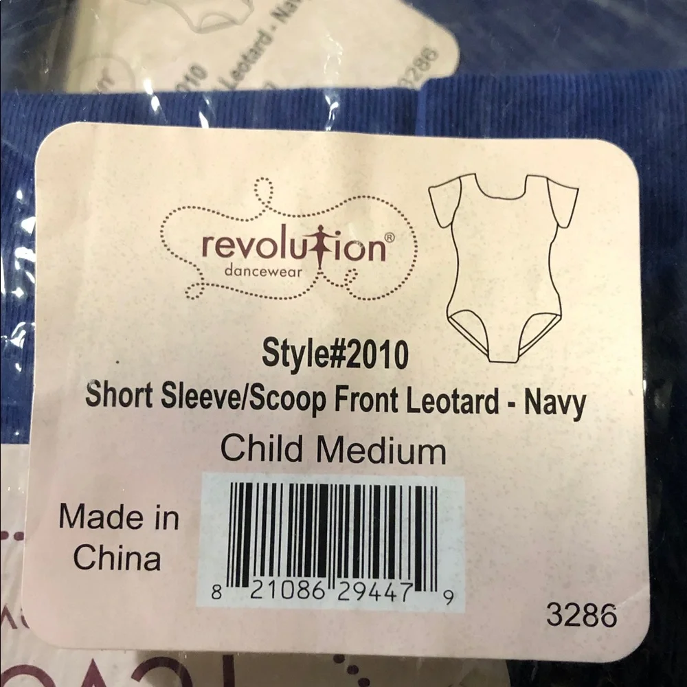 Revolution Dancewear Leotards set of 3 new style 2010 child medium